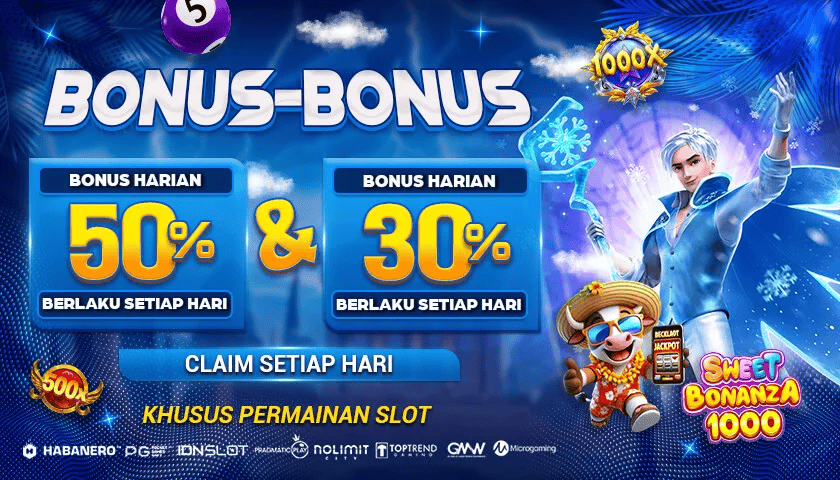 Bonus Harian 50% & 30% di Betogel: Klaim Setiap Hari Khusus Slot Online