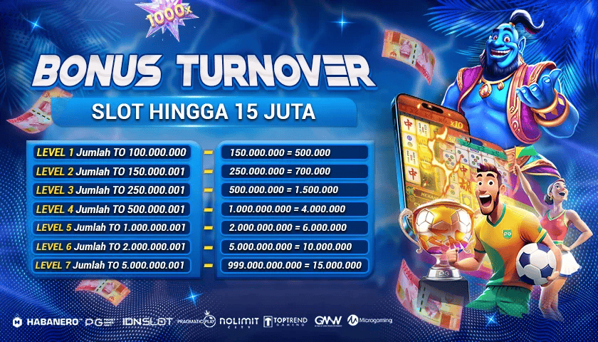 Bonus Turnover Slot Hingga 15 Juta di Betogel: Sistem Level & Hadiah Berkala